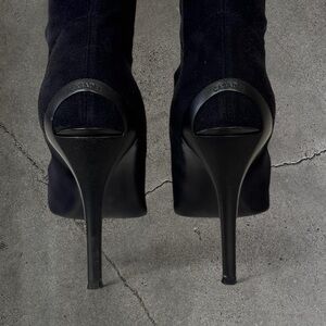 Vintage Casadei Black Stiletto Sock Boots